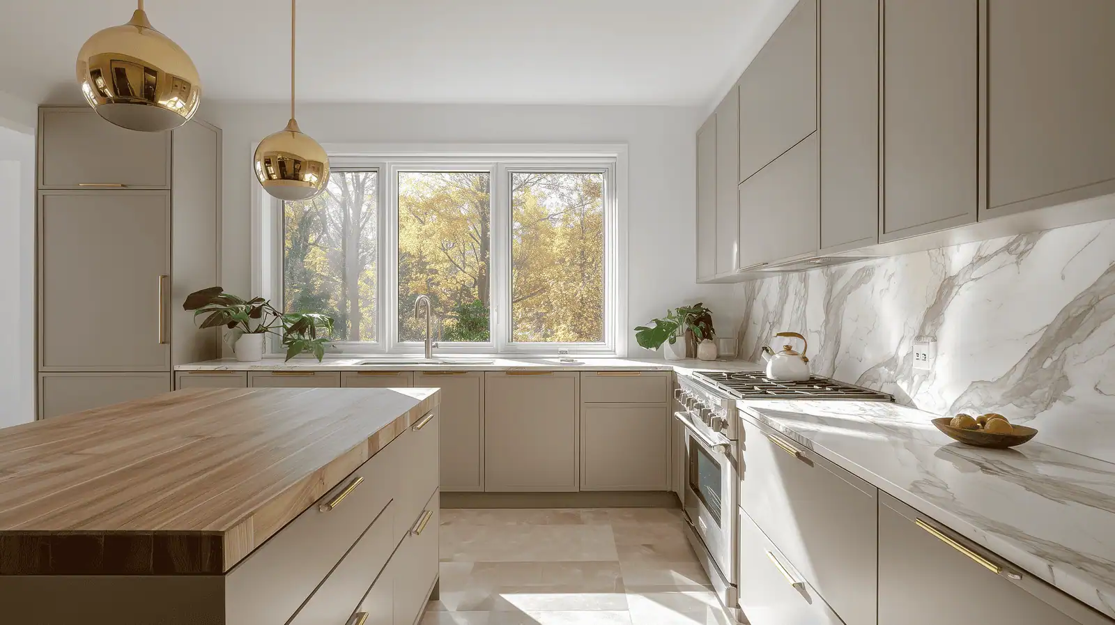 Open concept kitchen and living room renovation in Barrie Ontario by Aloe Contracting
